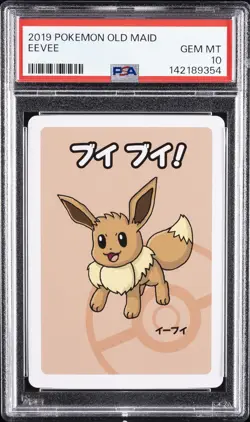2019 POKEMON OLD MAID EEVEE PSA 10 - Image 1