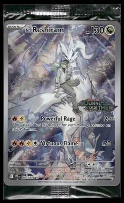 Pokemon TCG Journey Together N's Reshiram Promo Stamped 167/159 Sealed NM Card - Image 1
