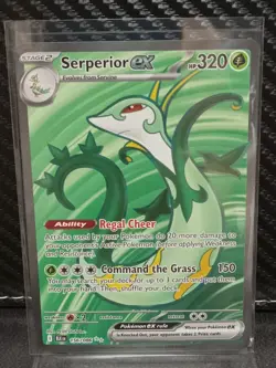 Serperior ex 156/086 Black Bolt Ultra Rare Full Art Holo 320 HP Pokemon TCG - Image 1