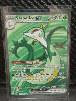 Serperior ex 156/086 Black Bolt Ultra Rare Full Art Holo 320 HP Pokemon TCG - Image 2