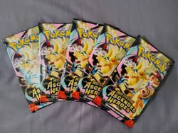 Pokemon Mega Evolution Ascended Heroes Booster Pack Nintendo Dragonite Lot Of 5 - Image 1