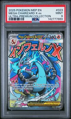 PSA 9 MEGA CHARIZARD X EX 023 BLACK STAR PROMO UPC POKEMON 🔥 - Image 1