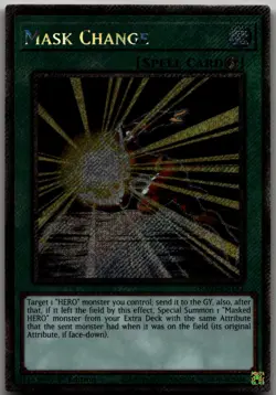 Mask Change (Platinum Secret Rare) Platinum Secret Rare Quarter Century Stampede - Image 1