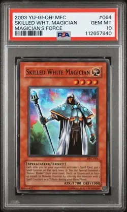 Skilled White Magician *PSA 10* MFC-064 *Super Rare* Magician's Force * 2003 - Image 1