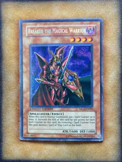 Yugioh Breaker the Magical Warrior MC2-EN002 Secret Rare Limited Edition MP - Image 1