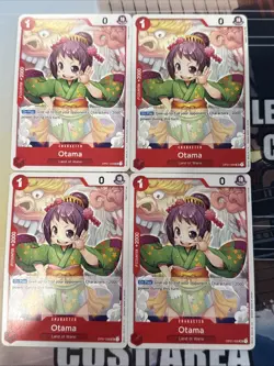 One Piece Card Game Otama OP01-006 Romance Dawn/PRB01 English Playset X4 Playset - Image 1