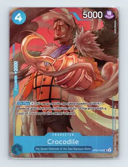 Crocodile - One Piece TCG OP07-040 Seven Warlords of Sea Set English Alt Promo - Image 1