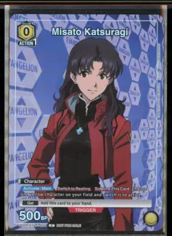 Union Arena Misato Katsuragi Evangelion EVA-1-006 Foil - Image 1