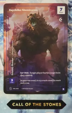 Wonders of the First, CotS - Daychiller Abomination 161/402 R, Formless - Image 1