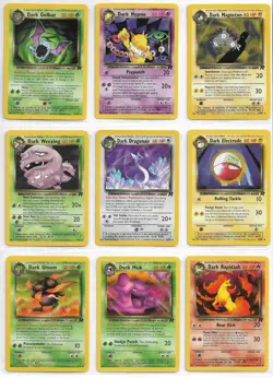 Pokemon Team Rocket Lot of 36 cards ALL Different NM-MT NPW Pictured Front Back - Image 1