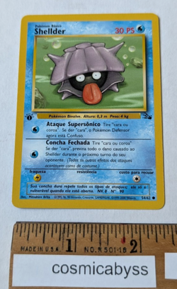 Shellder Spanish Pokemon 1st Edition card 54/62 WOTC 2000 NM - Image 1