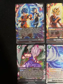 DBS DRAGON BALL FUSION WORLD DUAL EVOLUTION 8 CARD FOIL HOLO SR FB09 - NM - Image 2