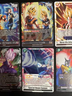 DBS DRAGON BALL FUSION WORLD DUAL EVOLUTION 8 CARD FOIL HOLO SR FB09 - NM - Image 3