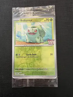 Bulbasaur 001/165 151 Best Buy Reverse Holo Master Pokemon Card Promo Sealed NM - Image 1