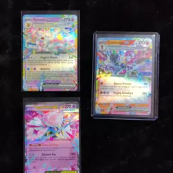 Pokemon Nintendo Sylveon EX Mega Diancie EX Ceruledge EX Lot of 3 Holo Cards En… - Image 1
