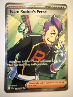 Team Rocket's Petrel 226/182 Pokemon Destined Rivals Ultra Rare Near Mint Card 1 - Image 1