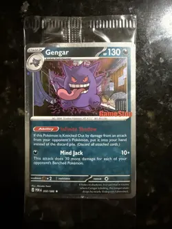 Pokemon Gengar Promo Card Pack GameStop Exclusive Sealed 2026 English - Image 1