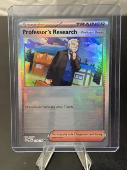 Professors Research 124/131 POKEBALL Prismatic Evolutions Holo Pokemon Card - Image 1
