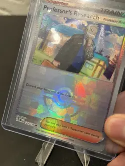 Professors Research 124/131 POKEBALL Prismatic Evolutions Holo Pokemon Card - Image 3