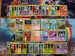 Pokemon Card Lot Fire Holo Reverse Holo 2013 Moltres Dragonite 52 Cards - Image 1