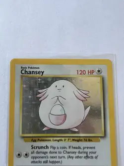 Chansey 3/102 Base Set 2 Holo Rare Pokemon Card - Image 2