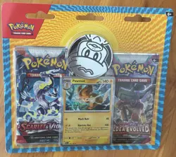 POKEMON TCG PAWMOT 1 FOIL CARD 2 BOOSTER PACKS 1 COIN BUNDLE - Image 1