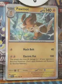 POKEMON TCG PAWMOT 1 FOIL CARD 2 BOOSTER PACKS 1 COIN BUNDLE - Image 3