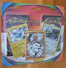 POKEMON TCG FORCES OF NATURE COLLECTION 3 FOIL CARDS 2 BOOSTER PACKS 1 COIN - Image 1