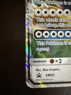 Snorlax GX JUMBO Card SM05 Black Star Promo Pokemon TCG Oversized 2016 - Image 5