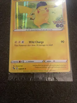 Pokemon/Pokemon GO Prerelease Pikachu Holo Foil Promo Card #028/078 Sealed - Image 5