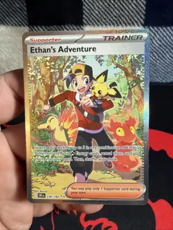 Ethan’s Adventure 236/182 Pokemon Card From Destined Rivals Pack Fresh Near Mint - Image 1