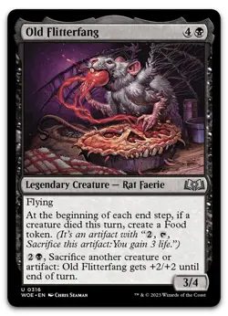 Old Flitterfang #316 (NM) Wilds of Eldraine WOE Magic MTG - Image 1