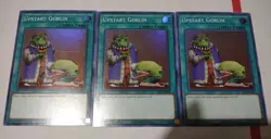 Yu-Gi-Oh Cards 3x Upstart Goblin SESL-EN043 Super Rare Spell Collectable Trading - Image 1