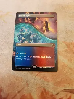 Shivan Reef Borderless Foil Dominaria United MTG NM - Image 1