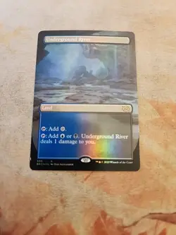 Underground River Borderless Foil The Brother's War MTG LP - Image 1