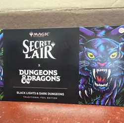 SECRET LAIR X BLACK LIGHTS & DARK DUNGEONS FOIL EDITION In Hand Ships Now - Image 1