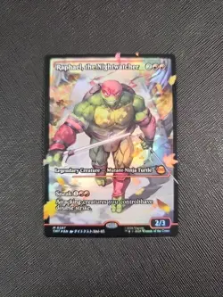 MTG Raphael the Nightwatcher 0287 FOIL Showcase Mythic TMNT TMT Ninja NM/M - Image 1