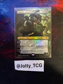 Garruk, Cursed Huntsman (Borderless) Commander: Bloomburrow Foil - Image 1