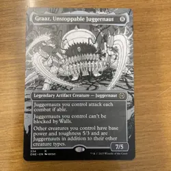 Graaz, Unstoppable Juggernaut Showcase - MTG - ONE Phyrexia All Will Be One - Image 1