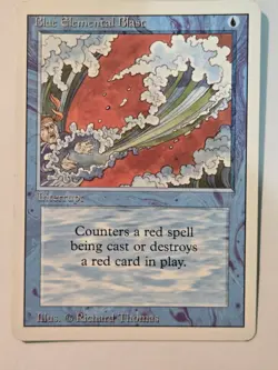 MTG Blue Elemental Blast Revised 49 Regular Common LP - Image 2