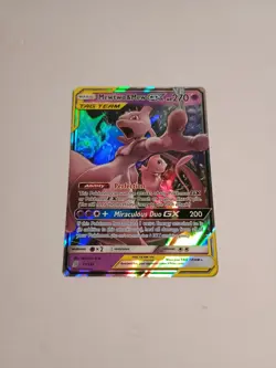 Mewtwo & Mew GX 71/236 Tag Team Ultra Rare Unified Minds Pokemon Card - Image 1