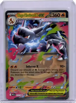 Mega Charizard X ex Phantasmal Flames Double Rare ME02 013/094 Holo Pokemon Card - Image 1