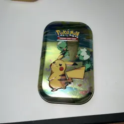 Pokemon Trading Card Game Tins EMPTY 2020 Pokemon Extra Character Scene On Back - Image 5