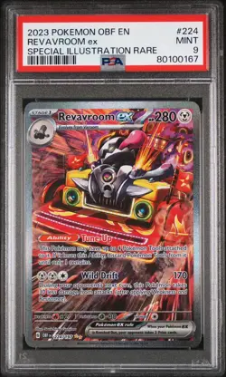 PSA 9 MINT Revaroom EX 224/197 SIR Pokemon Obsidian Flames - Image 1