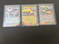Pokemon Mega Evolutions 3 Card Lot Double Rare Holos - Image 1