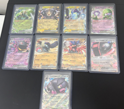 Pokemon Scarlet Violet 9 Card Lot Double Rare Holos - Image 1