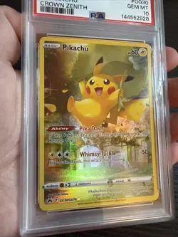 Pikachu GG30/GG70 Full Art 2023 Pokemon SWSH Crown Zenith PSA 10 Gem Mint - Image 4