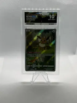 ACE 10 Eevee 01 15/15 SPECIAL ART Chinese Pokemon Card Gem Pack Vol.2 GEM MINT - Image 1