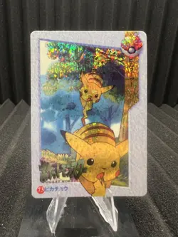 Pokemon Vintage Pocket Monsters Vending HOLO Prism Sticker 1999 Nintendo Japan - Image 1