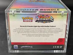 Pokemon SV8.5 Prismatic Evolutions Sealed Booster Bundle Display W/Acrylic Case - Image 3